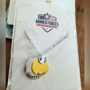 Silver Armed Forces Necklace